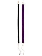 Romwe Purple And Black Simple Choker Necklace Set
