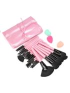 Romwe Delicate Professional Brush Set With Bag And Puff
