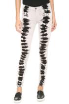 Romwe Bandhnu Print Skinny Pants