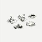 Romwe Filigree Detail Ring Set 5pcs