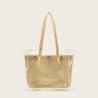 Romwe Clear Woven Tote Bag
