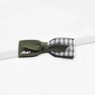 Romwe Gingham Bow Shaped Hair Clip