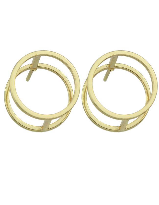 Romwe Gold Small Stud Earrings