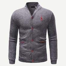 Romwe Men Embroidery Coat