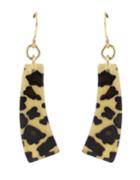 Romwe New Model Resin Leopard Women Long Drop Earrings