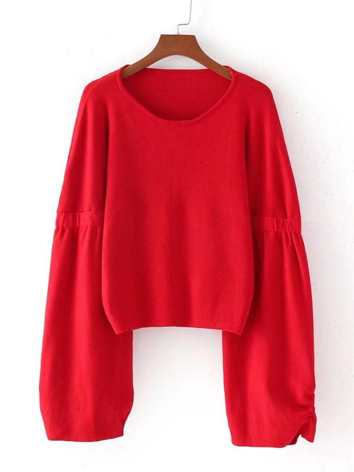 Romwe Drop Shoulder Seam Knitwear