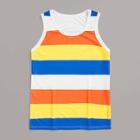 Romwe Guys Colorful Striped Tank Top