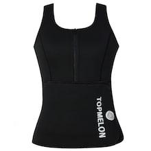 Romwe Plus Letter Print Zipper-up Shapewear