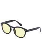 Romwe Vintage Yellow Lenses Square Sunglasses