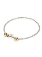 Romwe Metal Ball & Sequin Design Chain Anklet