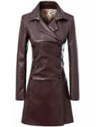 Romwe Lapel Double Breasted Trench Coat