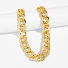 Romwe Crude Metal Chain Necklace