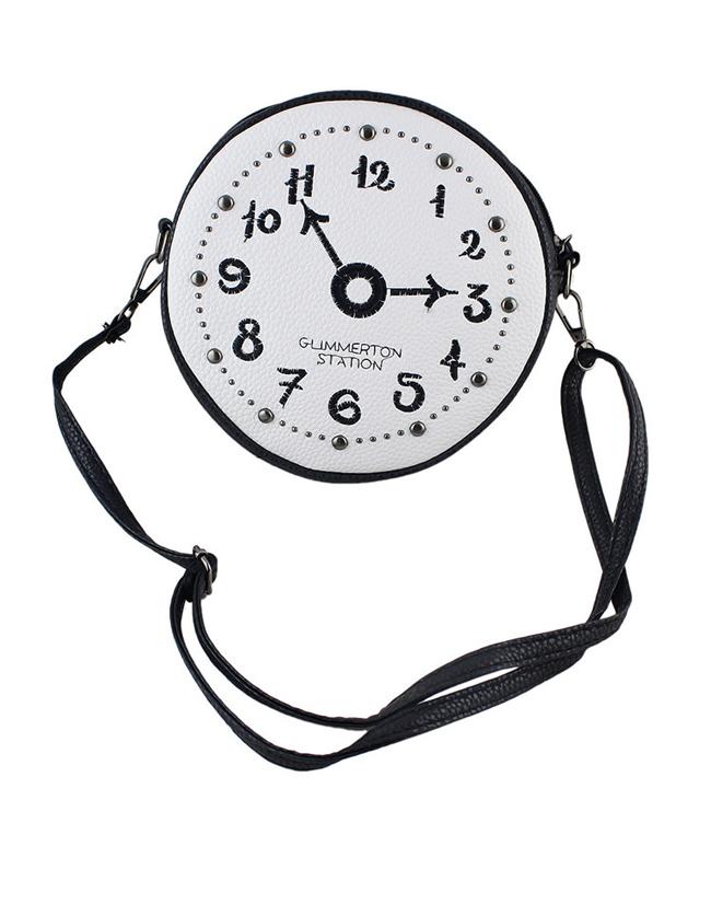 Romwe Round Watch Shape Round Handbags