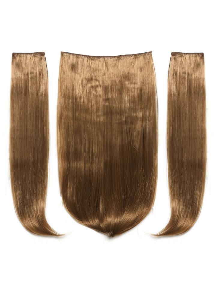 Romwe Mix Auburn Clip In Hair Extension 3pcs