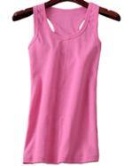 Romwe Y-back Pink Tank Top