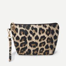 Romwe Leopard Makeup Bag
