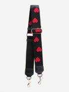 Romwe Heart Embroidered Nylon Bag Strap