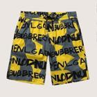 Romwe Guys Letter Print Drawstring Waist Bermuda Shorts