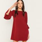 Romwe Bell Sleeve Tunic Dress