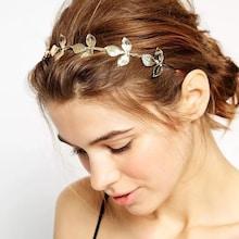 Romwe Metal Leaf Headband
