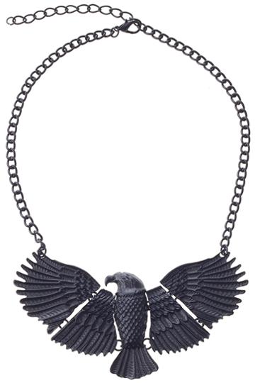  Black Flying Eagle Necklace