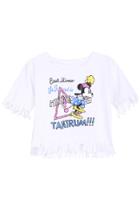 Romwe Romwe Tantrum Mickey Print Short-sleeved White T-shirt