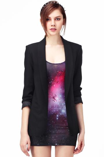 Romwe Mysterious Night Bodycon Dress
