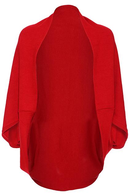 Romwe Batwing Asymmetric Knitted Cardigan