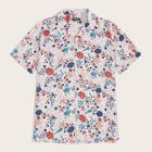 Romwe Guys Shell & Starfish Print Shirt
