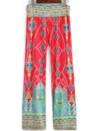 Romwe Wide Leg Geometric Print Pant