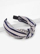 Romwe Star & Striped Knot Headband