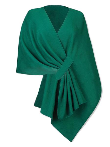 Romwe Waterfall Collar High Low Top