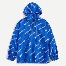 Romwe Guys Half Zip Placket Pocket Front Jacket