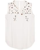 Romwe V Neck With Diamond Tank Top