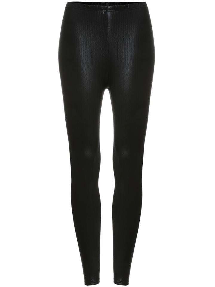 Romwe Elastic Waist Thicken Skinny Leggings