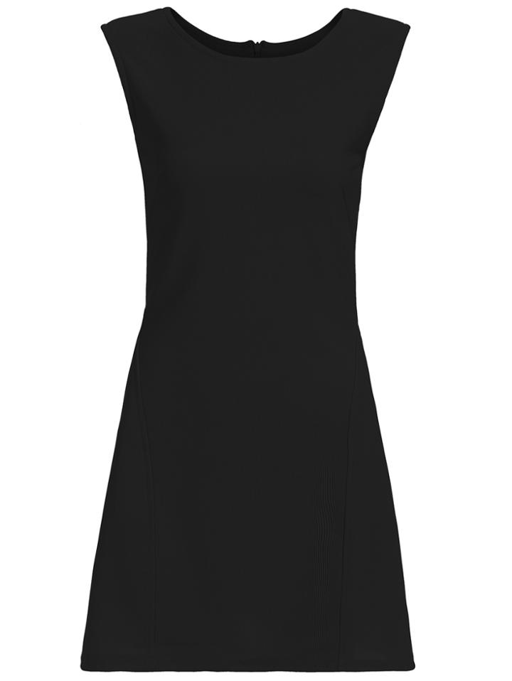 Romwe Sleeveless A-line Black Dress