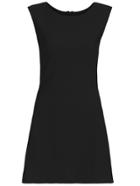 Romwe Sleeveless A-line Black Dress