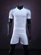 Romwe Men Real Madrid F.c. Host Team T-shirt With Shorts