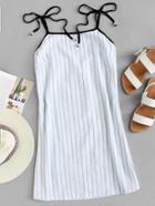 Romwe Striped Cami Dress
