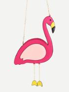 Romwe Flamingo Design Chain Crossbody Bag