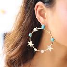 Romwe Star Decorated Oversize Hoop Earrings