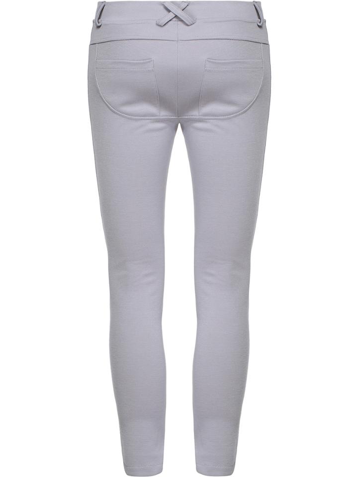 Romwe Pockets Buttons Slim Grey Leggings