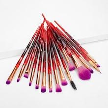 Romwe Ombre Handle Soft Makeup Brush 15pcs