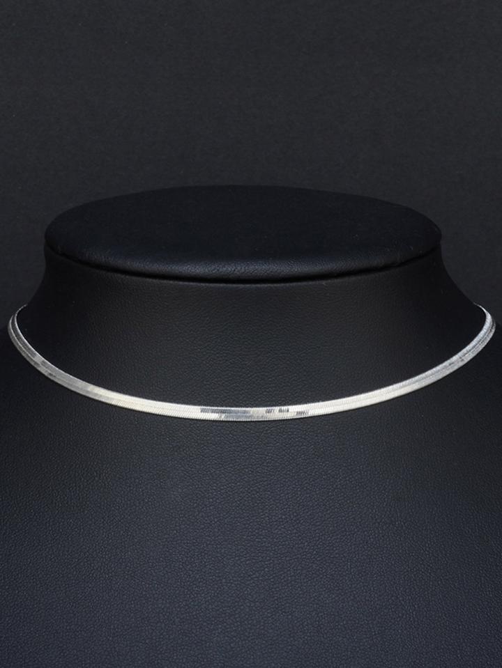 Romwe Metallic Choker Necklace