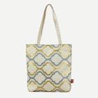 Romwe Canvas Tote Bag With Inner Pocket