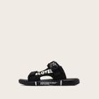 Romwe Guys Letter Print Wide Fit Sandals