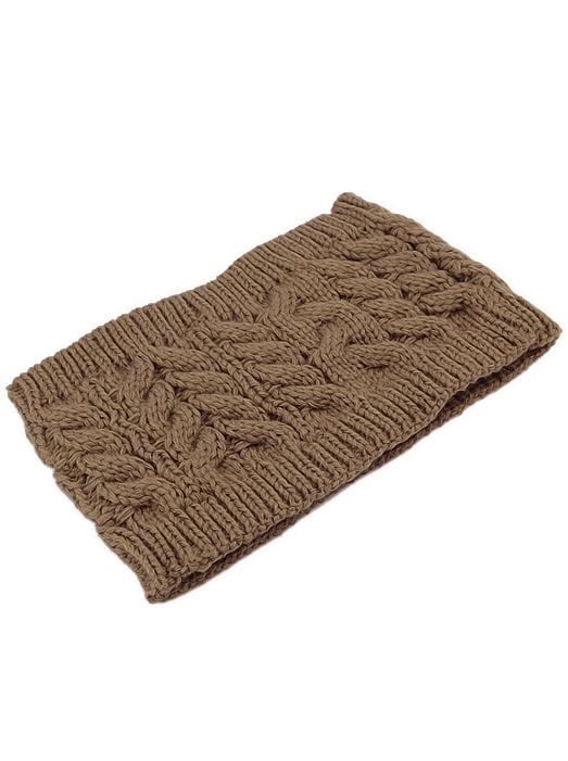 Romwe Khaki Cable Knit Hat