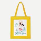 Romwe Figure And Letter Print Tote Bag