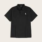 Romwe Guys Lightning Embroidered Polo Shirt