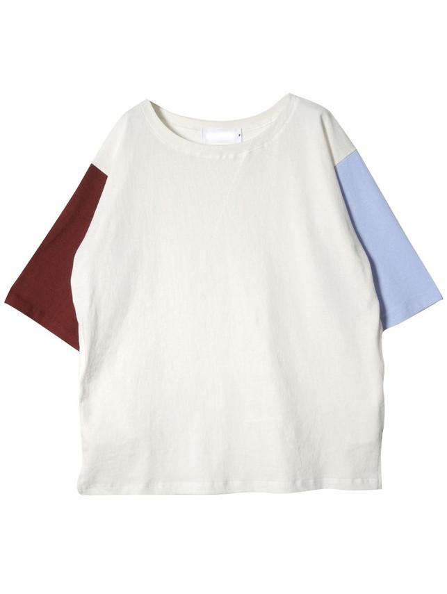Romwe Side Split Loose Wine Red T-shirt